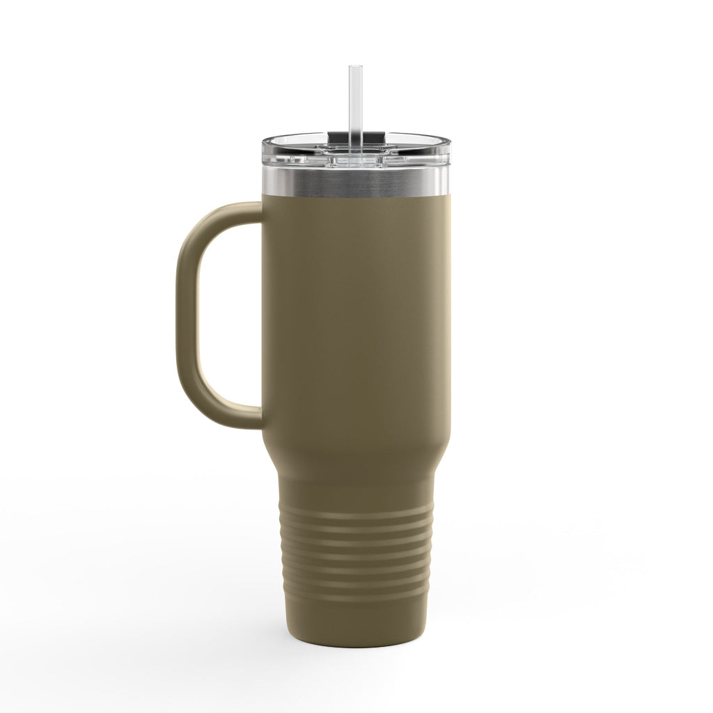 40oz Insulated Travel Mug — “System Failure” Retro Tech Print
