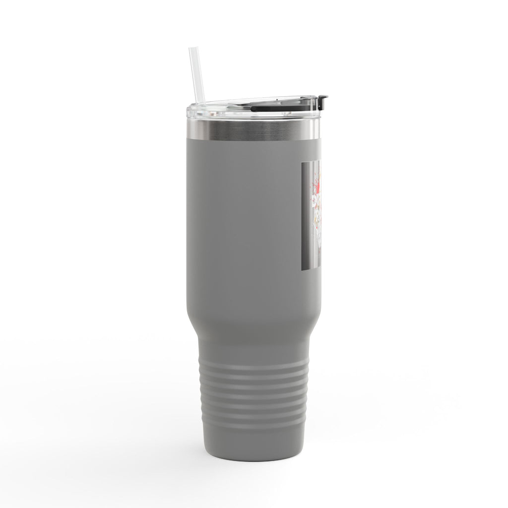 40oz Insulated Travel Mug — "Built Different. Rooted in the Word." Inspirational Stainless Tumbler