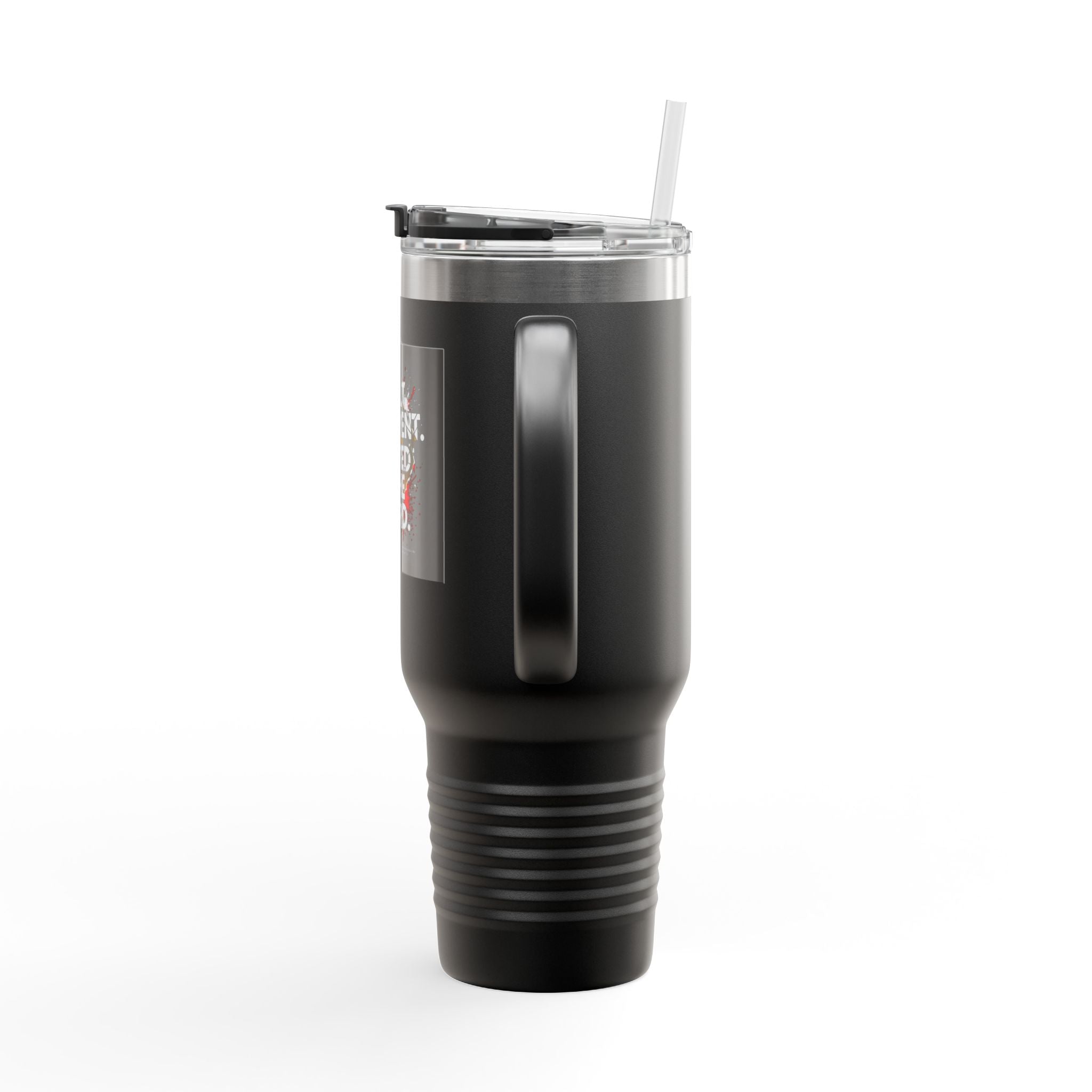 40oz Insulated Travel Mug — "Built Different. Rooted in the Word." Inspirational Stainless Tumbler