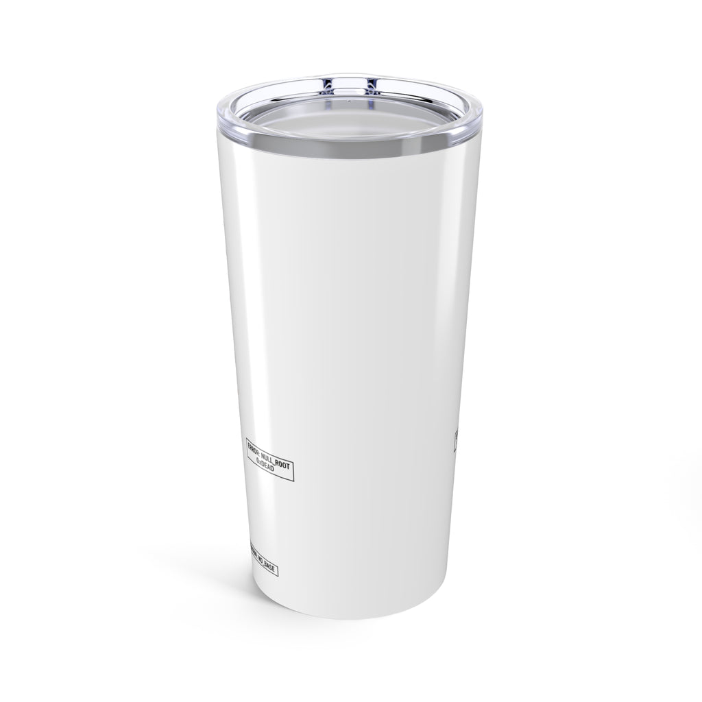 System Failure Diagnostic Label Tumbler 20oz | Built Different, Rooted in the Word