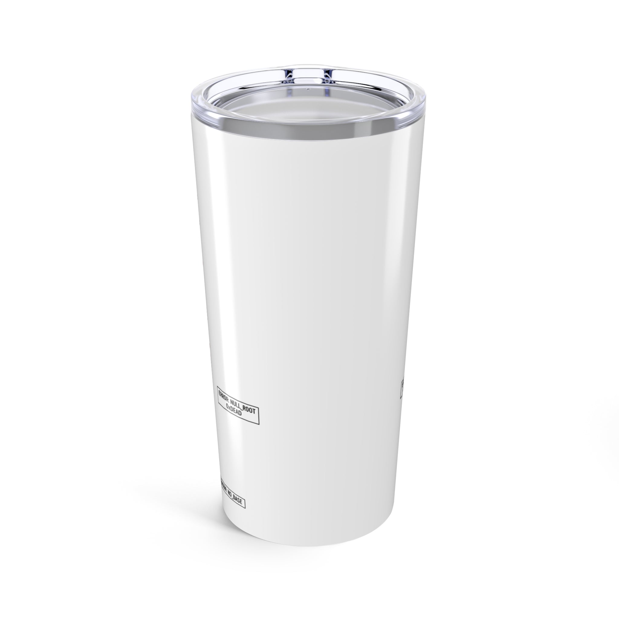 System Failure Diagnostic Label Tumbler 20oz | Built Different, Rooted in the Word