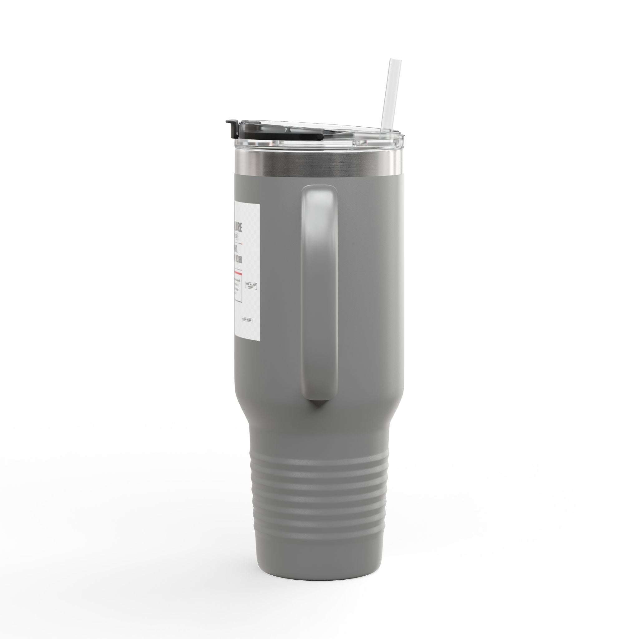 40oz Insulated Travel Mug — “System Failure” Retro Tech Print