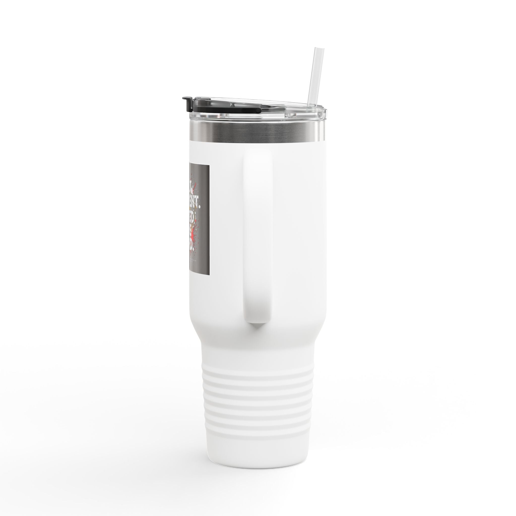 40oz Insulated Travel Mug — "Built Different. Rooted in the Word." Inspirational Stainless Tumbler