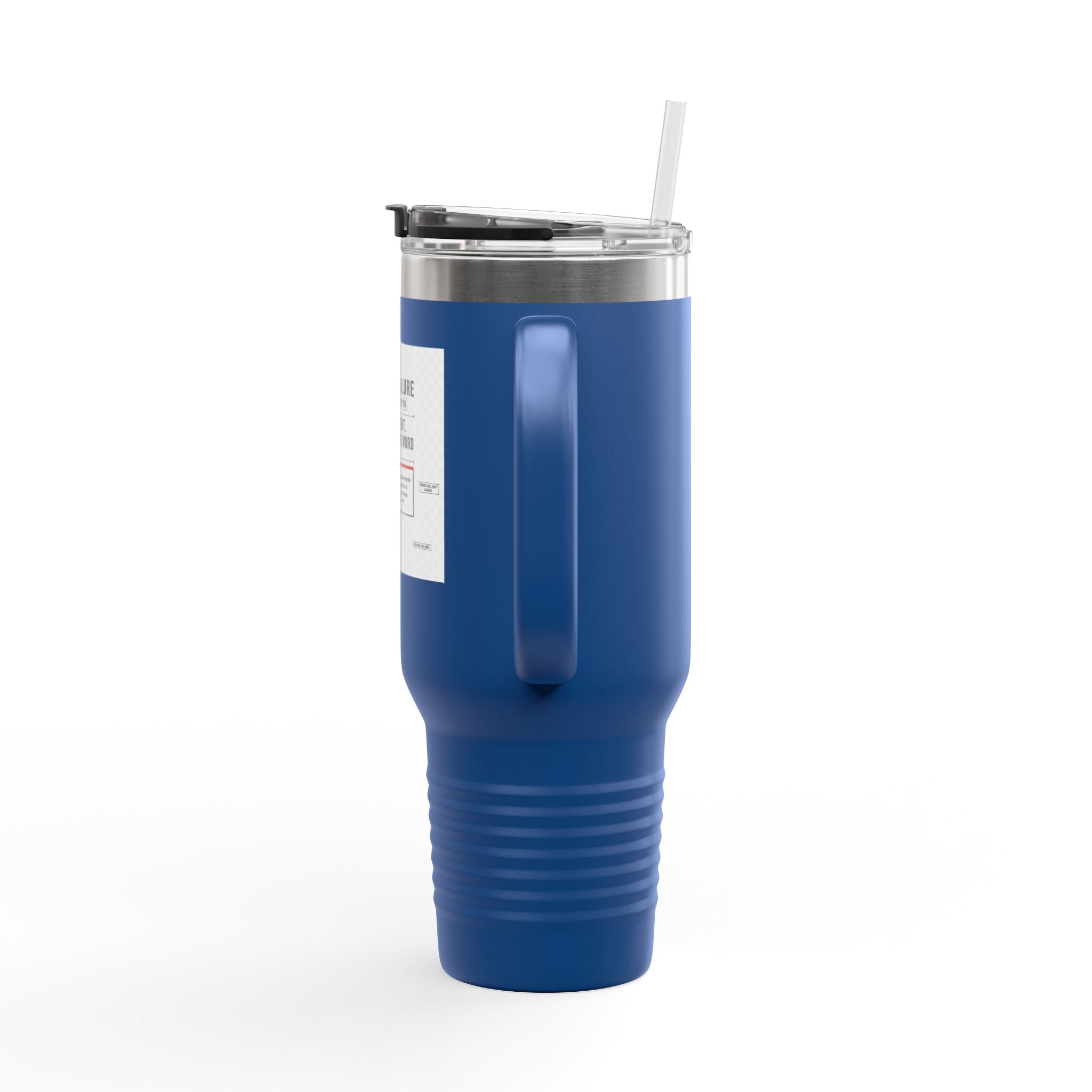 40oz Insulated Travel Mug — “System Failure” Retro Tech Print