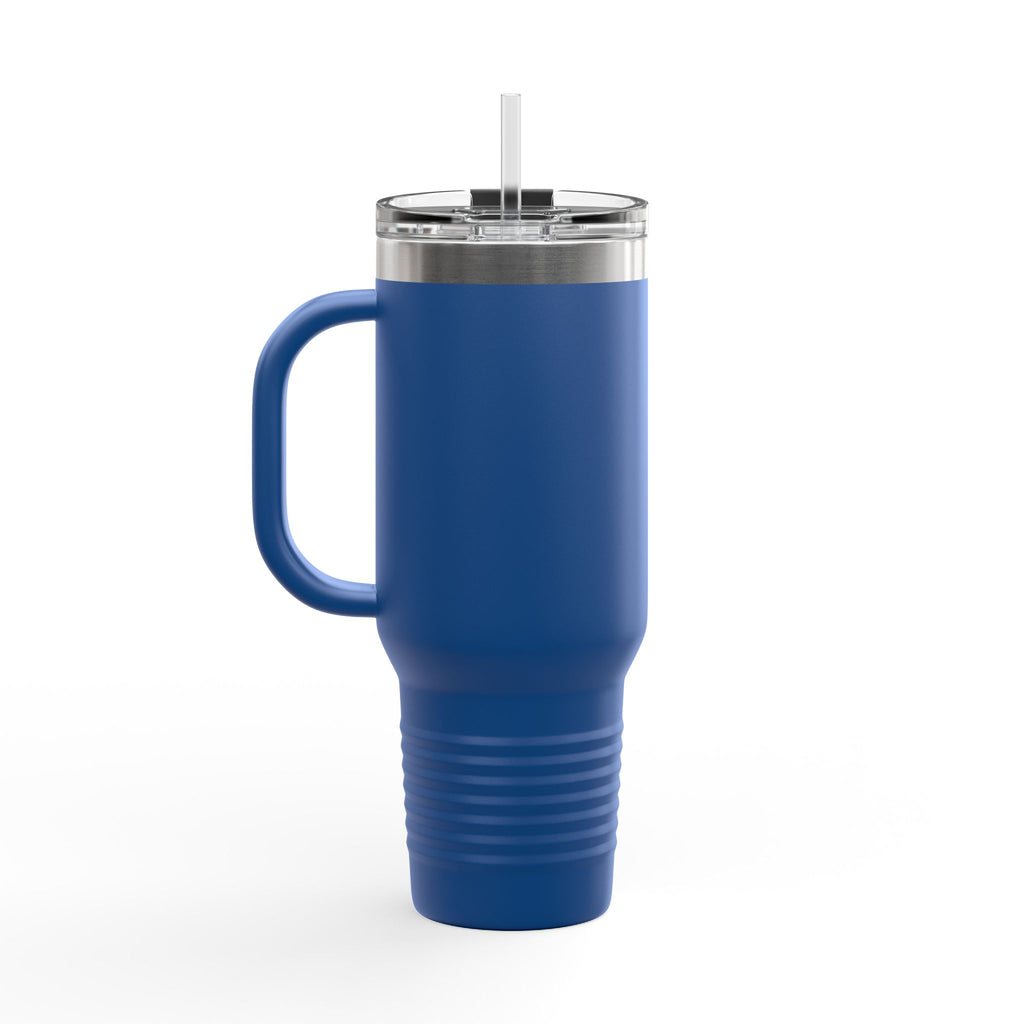 40oz Insulated Travel Mug — “System Failure” Retro Tech Print